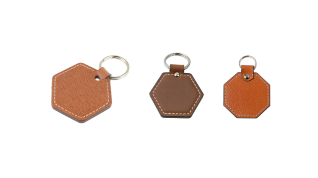 Leather hanger on transparent background png