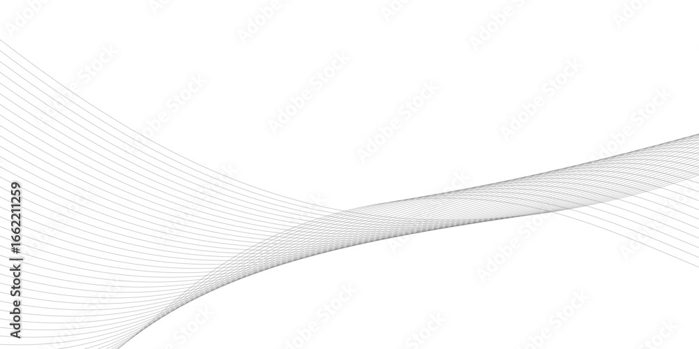 Aufkleber abstract wavy gray blend liens design on white background. digital frequency track equalizer. vector