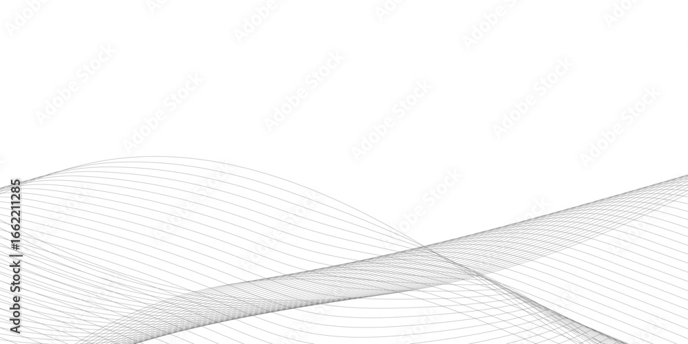 Aufkleber abstract wavy gray blend liens design on white background. digital frequency track equalizer. vector