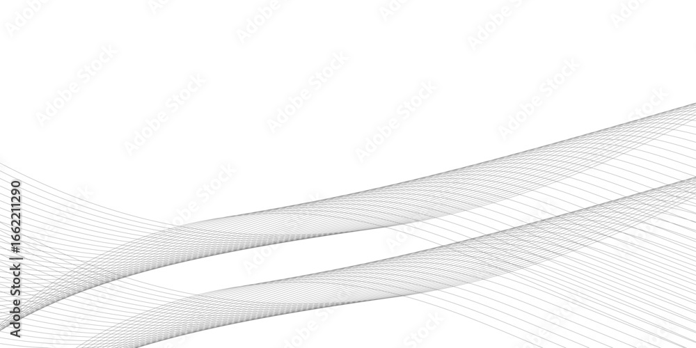 Aufkleber abstract wavy gray blend liens design on white background. digital frequency track equalizer. vector