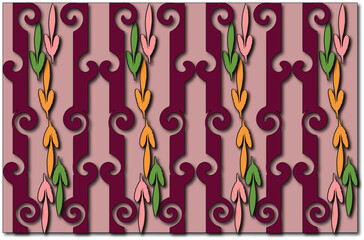 seamless pattern with flowers