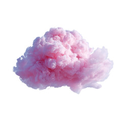 Abstract Pink Vapor Cloud A Dreamy Swirl of Color isolated on transparent background