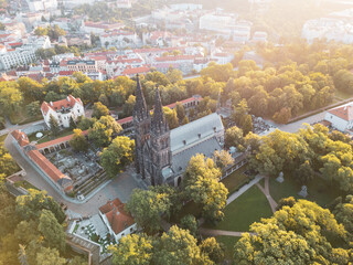 The stunning Vysehrad Basilica of St. Peter and St.