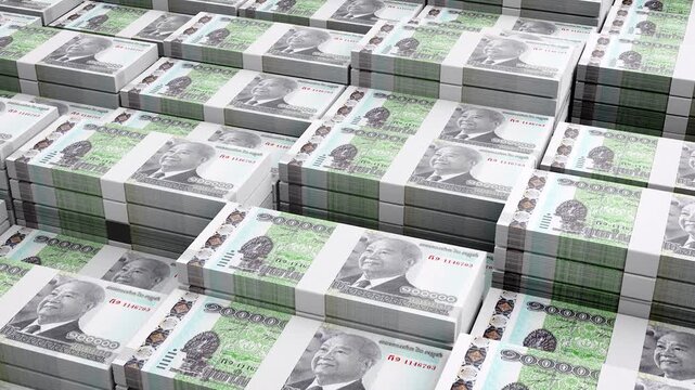 Cambodia 100,000 Riel Banknote Horizontal 3D Animation - Alternative Finance Scene