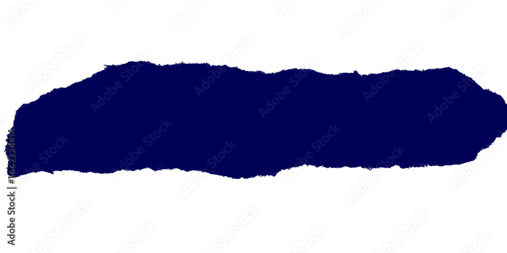 Poster a dark blue irregular shape against a black background in a simple abstract composition style