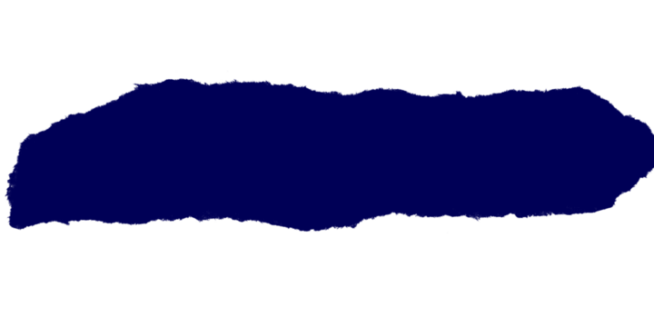 A dark blue irregular shape against a black background in a simple abstract composition style