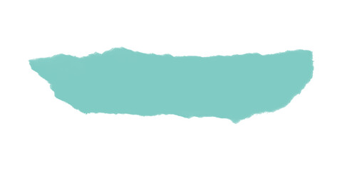 A light turquoise brush stroke isolated against a black background in a horizontal orientation