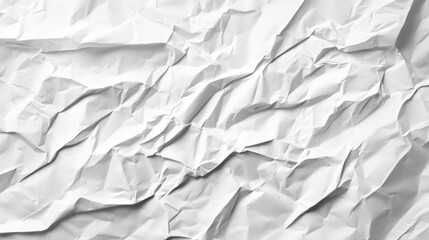 Fototapeta premium Crumpled white paper texture (1)