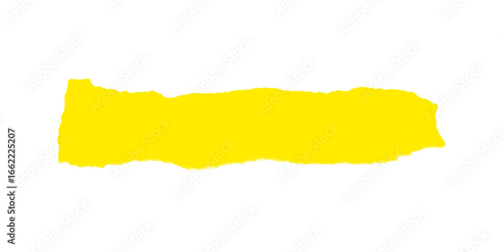 Poster a bright yellow irregular rectangle shape against a stark black background in a simple composition
