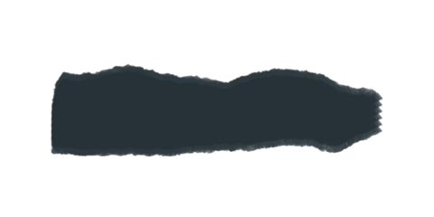 Abstract dark gray shape against a black background in horizontal orientation and pixelated edges