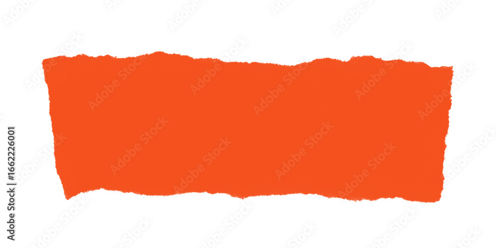 Poster a rectangular orange block with uneven edges on a black background creating a simple abstract design