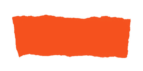 A rectangular orange block with uneven edges on a black background creating a simple abstract design