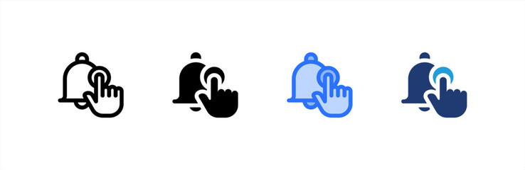 Subscribe icon set multiple style collection. Vector illustration.