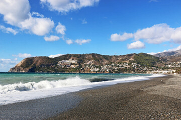 La Herradura beach in Andalucia, Spain	
