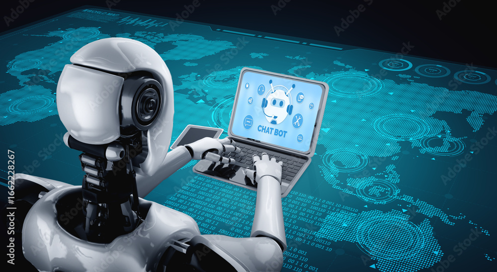 Poster chatbot software application for modish online business that automatically reply to customer questio