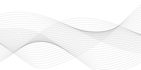 Technology and business wave lines on transparent background. Frequency sound wave, twisted curve lines with blend effect.	