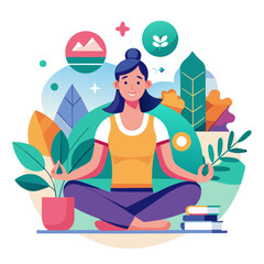 yoga in the lotus position