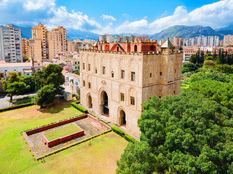 Zisa Palace or Palazzo della Zisa in Palermo