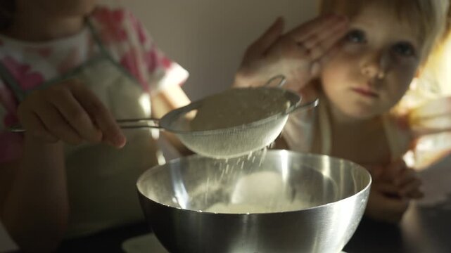 kids cooking in the kitchen