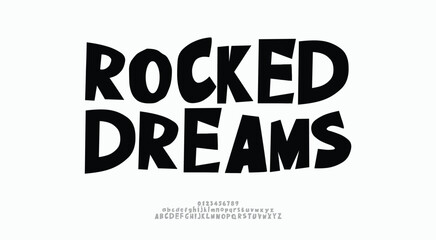 Original handwritten custom font, typeface vector ,typography poster psychedelic ,Surfing font collection, artwork design for fashion,sport, urban,movie,film,and brand. Illustration
