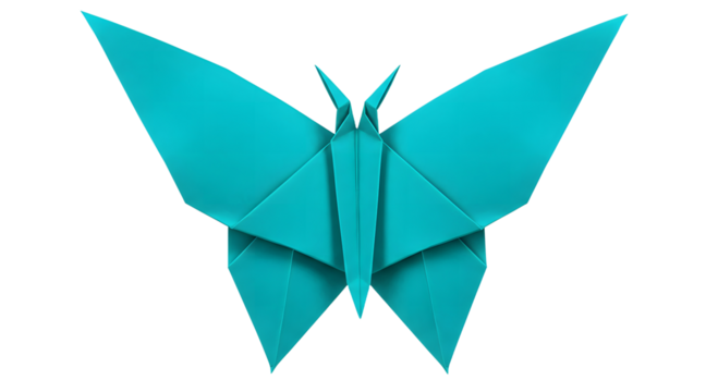 Origami: A beautiful butterfly in paper art.