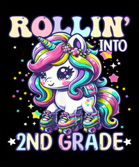 Unicorn back to school design for teacher and students who love Unicorn and surprise your classroom in your first day of school, Perfect Gift Idea for Boys Girls Teachers bee lovers