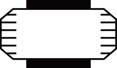 提灯の横長フレーム