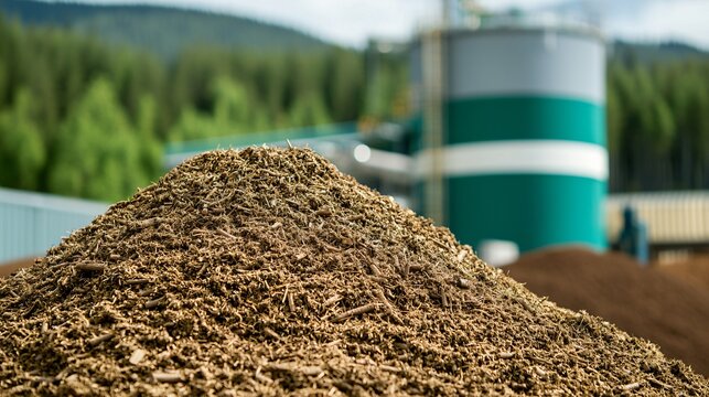 Farmers supplying organic biomass waste to gasification syngas power plant facility