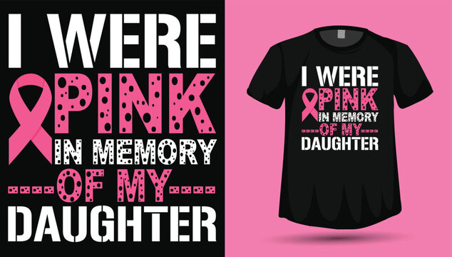 I Touch Myself Early Detection Saves Lives Pink Ribbon Floral Breast Cancer Awareness Typography T‑Shirt Vector Design
