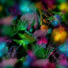  floral seamless watercolor background.A creative pattern with a pattern of flowers, moldings,branches, berries.Vintage seamless watercolor pattern of plants, Herbs, flowers, autumn leaves. Abstract