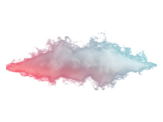 Gradient smoke isolated on transparent background