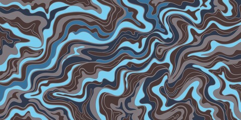 Complex pattern with blue lines on a dark background