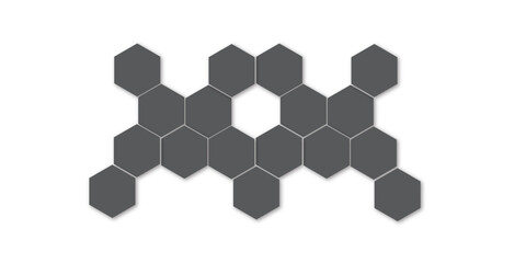 Seamless hexagonal geometric pattern wallpaper, perfect for a modern technology or business abstract backdrop