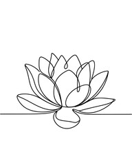 Minimalist black and white abstract line drawing design