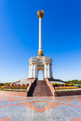 Independence Monument in Dushanbe, capital of Tajikistan