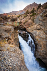 Iskanderkul Waterfall or Fann Niagara in Fann Mountains
