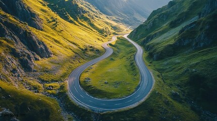 the road to the mountains