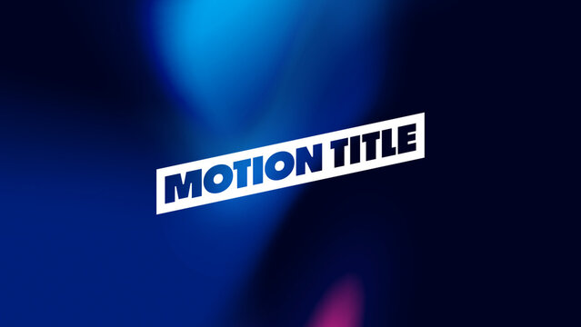 Motion Title Template