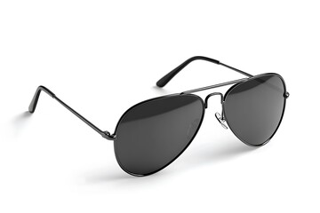 Classic black aviator sunglasses offer cool style and UV protection on bright sunny days perfect for summer