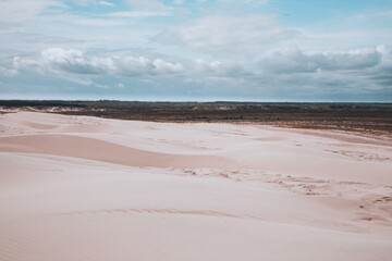 Aerial views of Rabjerg Mile in Northern Denmark