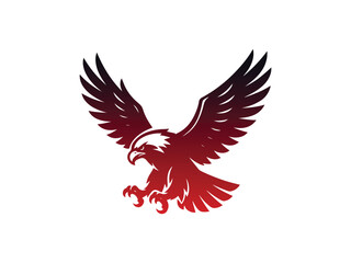 eagle with wings vector illustration