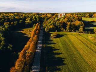 Aerial Views of Bogesunds Castle in Vaxholm, Sweden