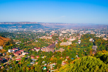 Fototapeta premium Kislovodsk city aerial panoramic view, Russia