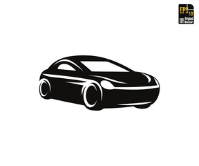 Luxury Sleek Modern Sports Car Illustration Silhouette