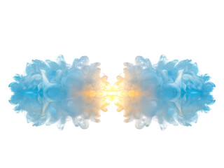 Abstract cloud isolated on transparent background