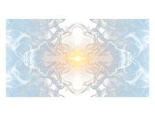 Abstract smoke isolated on transparent background