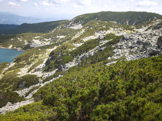 Fototapeta premium Landscape of Rila mountain near Yakoruda Lakes, Bulgaria