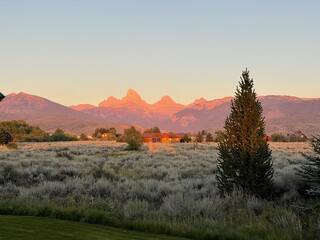 sunset in the mountains