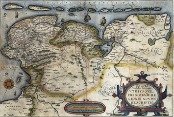 Antique Map of Germany, Westphalia and Friedland