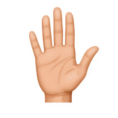 Stop Hand Sign Icon PNG &ndash; Web App & Website UI Design &ndash; Isolated on Transparent Background PNG for Logo and Interface